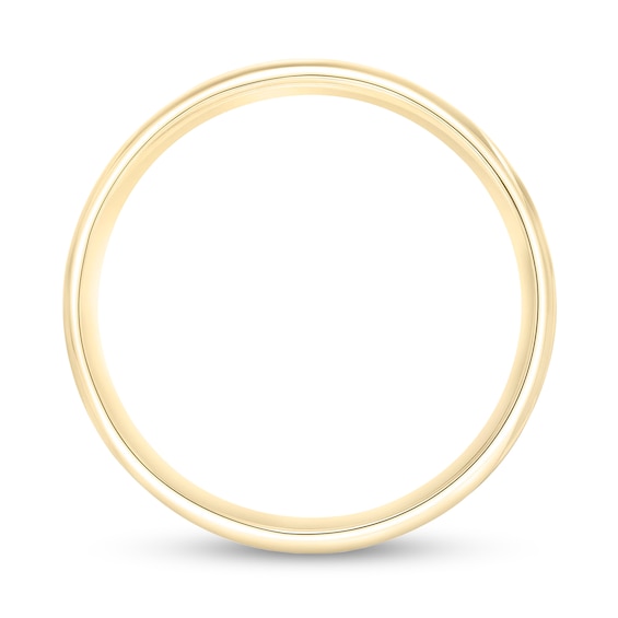 5.0mm Engravable Low Dome Comfort-Fit Wedding Band in 14K Gold (1 Line)