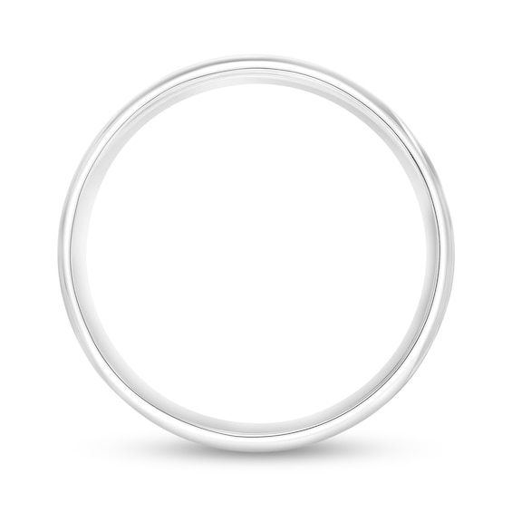 5.0mm Engravable Low Dome Comfort-Fit Wedding Band in 14K Gold (1 Line