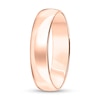 Thumbnail Image 1 of Men's 5.0mm Engravable Low Dome Comfort-Fit Wedding Band in 14K Rose Gold (1 Line)