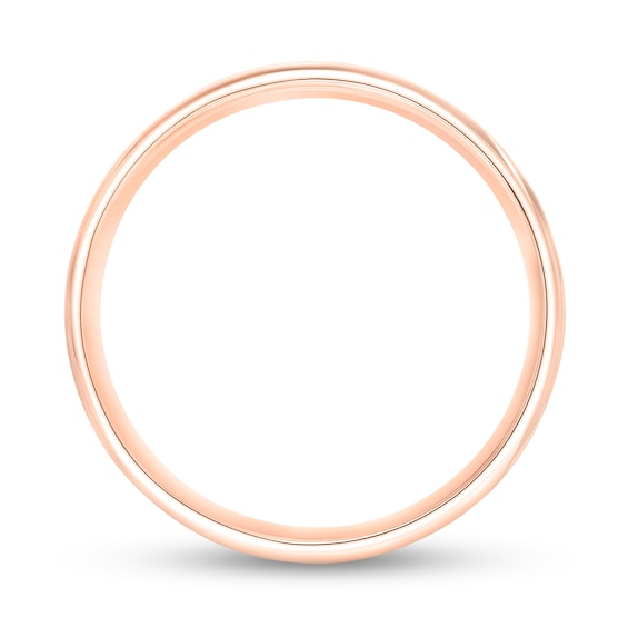 5.0mm Engravable Low Dome Comfort-Fit Wedding Band in 14K Rose Gold (1 Line)