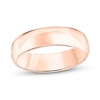 Thumbnail Image 0 of Men's 6.0mm Engravable Low Dome Comfort-Fit Wedding Band in 14K Rose Gold (1 Line)