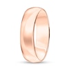 Thumbnail Image 1 of Men's 6.0mm Engravable Low Dome Comfort-Fit Wedding Band in 14K Rose Gold (1 Line)