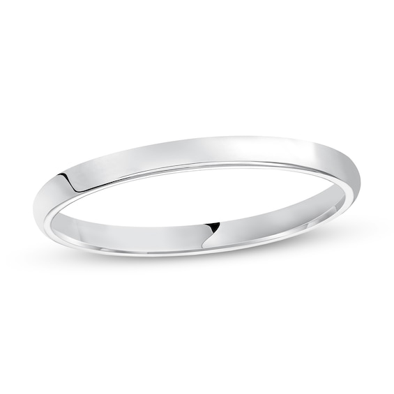 2.0mm Engravable Low Dome Comfort-Fit Wedding Band in 14K Gold (1 Line