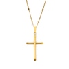 Thumbnail Image 1 of Tube Cross Pendant in Hollow 10K Gold