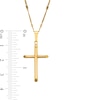 Thumbnail Image 3 of Tube Cross Pendant in Hollow 10K Gold