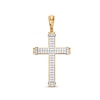 Thumbnail Image 0 of Men's 1 CT. T.W. Certified Lab-Created Diamond Gothic-Style Cross Charm in 14K Gold (F/SI2)