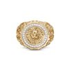 Thumbnail Image 0 of Men's 1/4 CT. T.W. Diamond Lion's Head Nugget Ring in 10K Gold