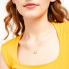 Thumbnail Image 2 of Freshwater Cultured Pearl and 1/20 CT. T.W. Diamond Collar Necklace in 10K Gold