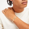 Thumbnail Image 1 of Men's 9.0mm Nugget Link Bracelet in 10K Gold - 8.5"