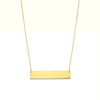 Polished Bar Necklace in 10K Gold