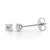 Thumbnail Image 1 of 1/3 CT. T.W. Asscher-Cut Diamond Solitaire Stud Earrings in 14K White Gold (I/SI2)