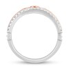 Thumbnail Image 3 of Enchanted Disney Aurora 1/8 CT. T.W. Diamond Tiara Band in 14K Two-Tone Gold