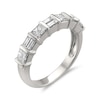 Thumbnail Image 2 of 1 CT. T.W. Baguette and Princess-Cut Diamond Alternating Band in 14K White Gold