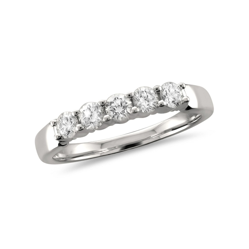 Main Image 1 of 1/2 CT. T.W. Diamond Five Stone Ring in Platinum