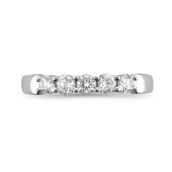 1/2 CT. T.w. Diamond Five Stone Ring in Platinum