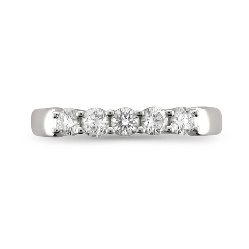Main Image 3 of 1/2 CT. T.W. Diamond Five Stone Ring in Platinum