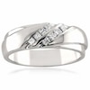 Thumbnail Image 2 of 1/5 CT. T.W. Square-Cut Diamond Slant Double Row Band in 14K White Gold
