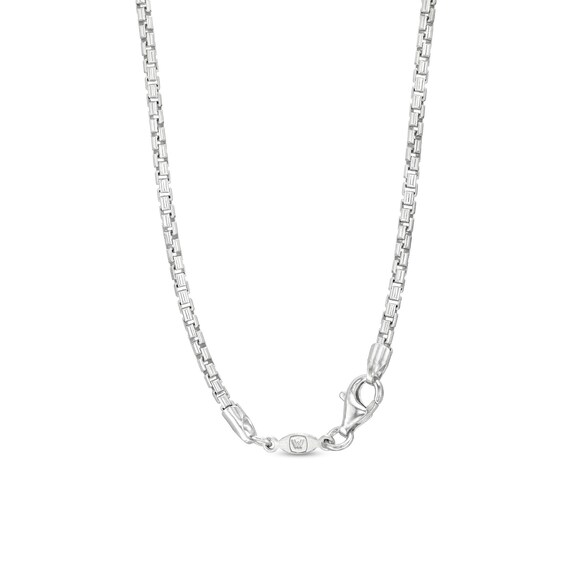 Vera Wang Men 1/2 CT. T.w. Black Diamond and Ceylon Blue Sapphire Hamsa Pendant in Two-Tone Sterling Silver - 22"