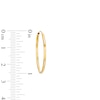 Thumbnail Image 3 of 28.0mm Endless Hoop Earrings in Hollow 14K Gold