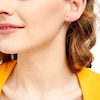 Thumbnail Image 2 of 10.0mm Endless Hoop Earrings in Hollow 14K White Gold