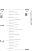Thumbnail Image 3 of 10.0mm Endless Hoop Earrings in Hollow 14K White Gold