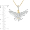 Thumbnail Image 2 of Men's 1 CT. T.W. Diamond Eagle Pendant in Sterling Silver with 14K Gold Plate