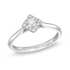 Thumbnail Image 1 of 1/4 CT. T.W. Diamond Tilted Square Frame Ring in 10K White Gold