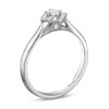 Thumbnail Image 3 of 1/4 CT. T.W. Diamond Tilted Square Frame Ring in 10K White Gold