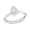Thumbnail Image 1 of 1/4 CT. T.W. Pear-Shaped Diamond Frame Ring in 10K White Gold