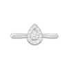 Thumbnail Image 4 of 1/4 CT. T.W. Pear-Shaped Diamond Frame Ring in 10K White Gold