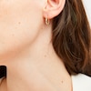 Thumbnail Image 2 of Diamond-Cut Twist 15.0mm Hoop Earrings in Hollow 14K Two-Tone Gold