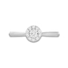 Thumbnail Image 4 of 1/4 CT. T.W. Diamond Frame Ring in 10K White Gold