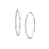 Thumbnail Image 1 of 28.0mm Endless Hoop Earrings in Hollow 14K White Gold