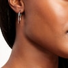 Thumbnail Image 2 of 28.0mm Endless Hoop Earrings in Hollow 14K White Gold