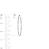 Thumbnail Image 3 of 28.0mm Endless Hoop Earrings in Hollow 14K White Gold