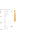 Thumbnail Image 3 of color Block 19.0mm Hoop Earrings in Hollow 14K Tri-Tone Gold