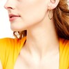 Thumbnail Image 2 of Oval 35.0mm Tube Hoop Earrings in Hollow 14K Gold
