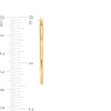 Thumbnail Image 3 of Oval 35.0mm Tube Hoop Earrings in Hollow 14K Gold