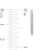 Thumbnail Image 3 of 1/4 CT. T.W. Diamond Edge Half Hoop Earrings in 10K White Gold