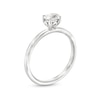 Thumbnail Image 3 of 1/2 CT. Oval Diamond Sideways Solitaire Ring in 14K White Gold (I/I2)
