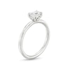Thumbnail Image 3 of 1/2 CT. Emerald-Cut Diamond Sideways Solitaire Ring in 14K White Gold (I/I2)