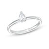 Thumbnail Image 1 of 1/2 CT. Pear-Shaped Diamond Solitaire Ring in 14K White Gold (I/I2)