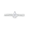 Thumbnail Image 4 of 1/2 CT. Pear-Shaped Diamond Solitaire Ring in 14K White Gold (I/I2)