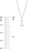 Thumbnail Image 3 of 1/2 CT. Pear-Shaped Diamond Solitaire Pendant in 14K White Gold (I/I2)