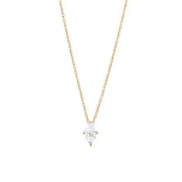 1/2 CT. Marquise Diamond Solitaire Pendant in 14K Gold (I/I2)