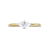 Thumbnail Image 3 of 1/2 CT. Marquise Diamond Sideways Solitaire Ring in 14K Two-Tone Gold (I/I2)