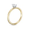 Thumbnail Image 3 of 1/2 CT. Pear-Shaped Diamond Solitaire Ring in 14K Two-Tone Gold (I/I2)