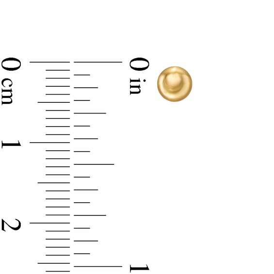 Child's Polished Button Stud and Heart Hoop Earrings Set in 14K Gold