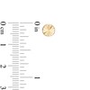 Thumbnail Image 2 of Diamond-Cut Circle Stud Earrings in Hollow 14K Gold
