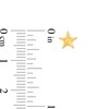 Thumbnail Image 3 of Diamond-Cut Star Stud Earrings in Hollow 14K Gold